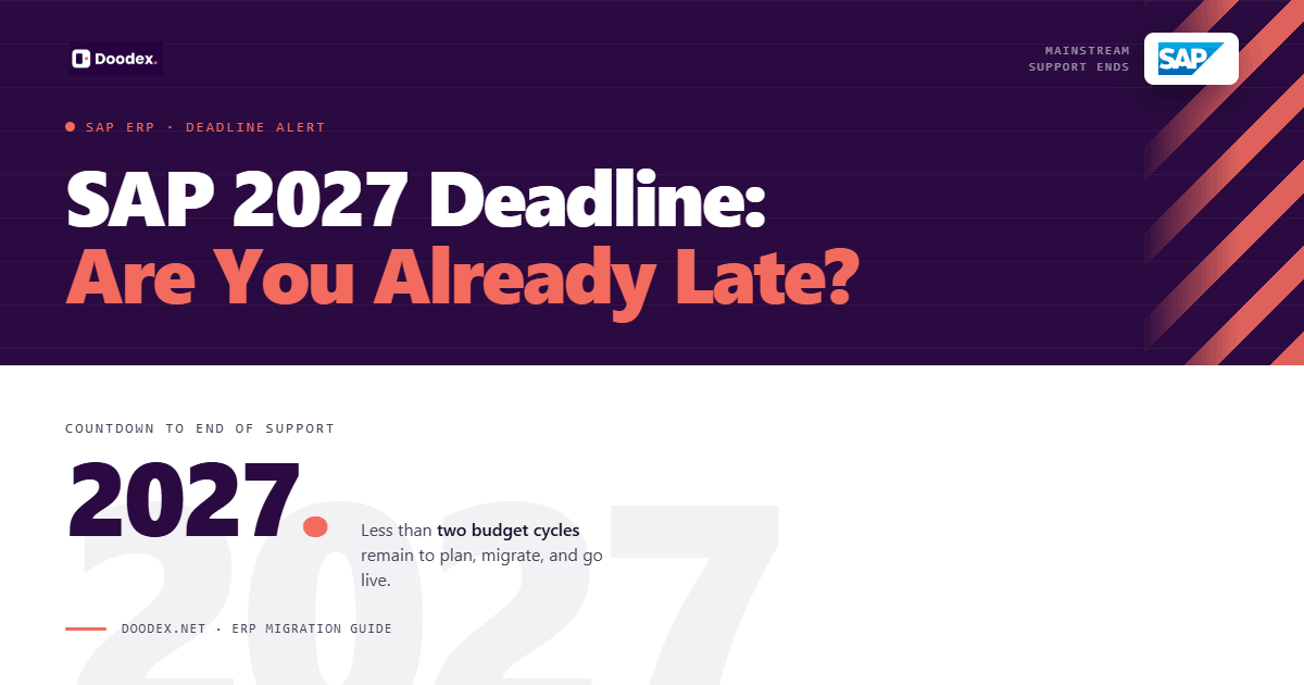 date limite sap 2027