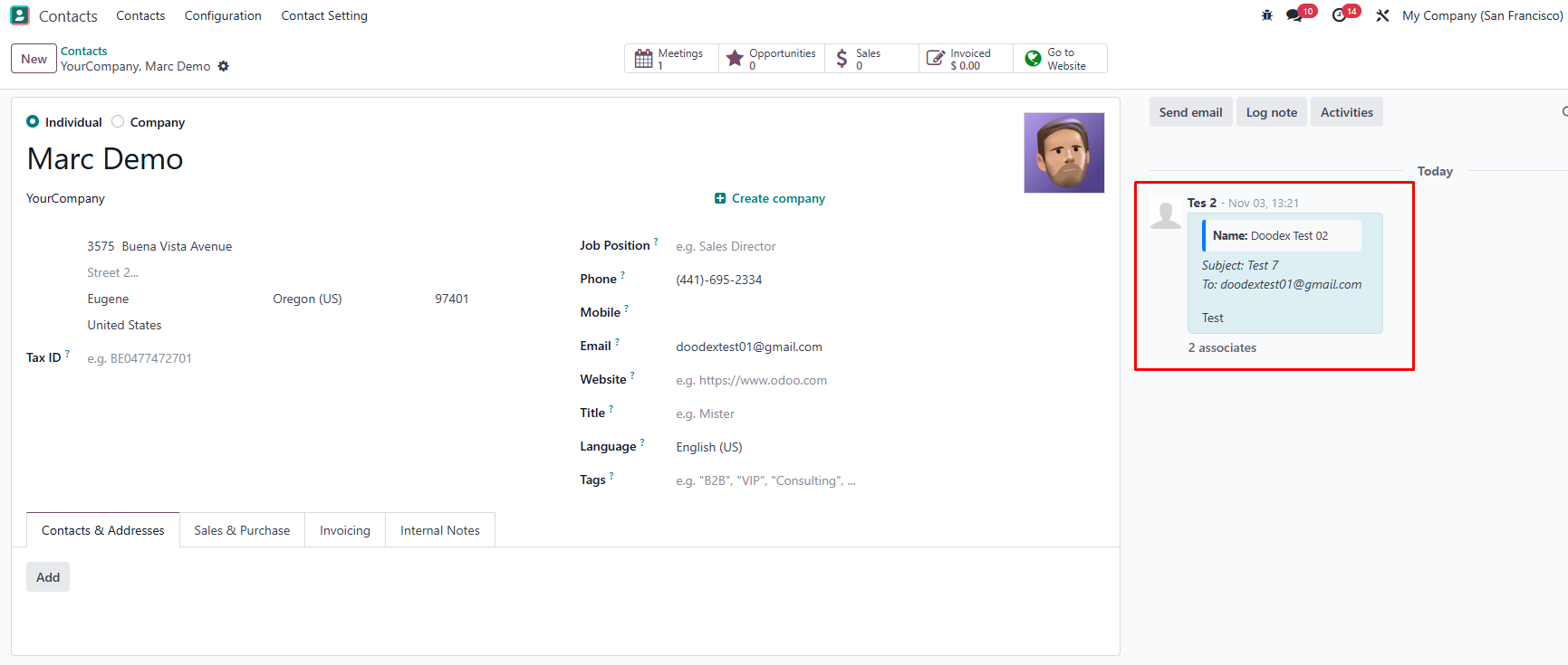 Incoming emails from customers will automatically appear in Odoo Incoming emails from customers will automatically appear in Odoo
